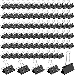 96Pcs 2 Inch Large Binder Clips, Jumbo Binder Clips Paper Clamps, Bulk Binder Clip for Office School and Home Supplies(Black)