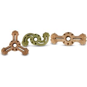 AMERICAN KENNEL CLUB AKC Training Wood-Infused Dog Chew Toy – Moderate Chewers, Durable & Long-Lasting, Chicken Scented, Supports Dental Health – Multiple Shapes