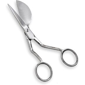 Duck Bill Applique Scissors 6" Paddle Shaped for Arts, Craft, Fabric & Embroidery