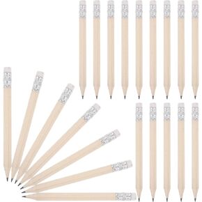 DOITOOL 50 Pcs Golf Pencils with Eraser 4 Inch HB Wood Small Pencils for Golf Event Scoring Schools Classroom Drawing Wedding Company Meetings