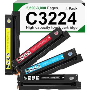 MC3224 Toner Cartridges for Lexmark,C3210k0 C3210C0 C3210M0 C3210Y0 Refill Replacement MC3326i C3224dw MC3426adw MC3326adwe MC3224adwe MC3200 MC3300 MC3400 Series Printer Ink Cartridge Set(4 Pack)