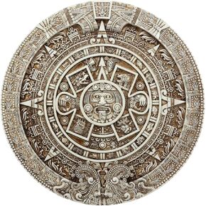 Ebros Gift Mexica Aztec Maya Solar Xiuhpohualli & Tonalpohualli التقويم الجدار الميمون يدوي ديكور ديكور.