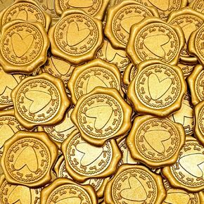50pcs Gold Rose Wax Seal Stickers, Waterproof & Wear Resistant, Perfect for Wedding Invitations & More