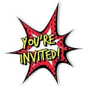 without brand Set of 48 Envelope Seals Labels Super Cute You're Invited 1.2" Round