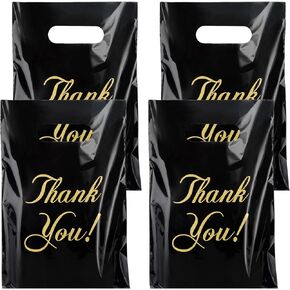 Hxezoc 50 Pieces Birthday Candy Bags Happy Birthday Goodie Bag Plastic Treat Bags Gift Wrap with Handles Favor Bags For Birthday Party Decoration Supplies (White)
