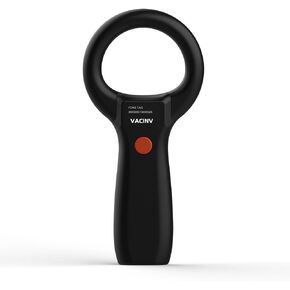 ANVESE Pet Microchip Scanner USB Rechargeable RFID EMID Micro Chip Reader Scanner 134.2kHz Standard FDX-B ISO11784/ISO11785 Support Data Export Pet Chip ID Scanner for Animal/Pets/Dogs/Cats (W90S)