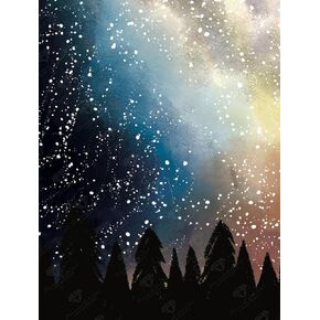 DIAMOND ART CLUB The Milky Way Diamond Painting Kit, Fun DIY Crafts for Adults, Round Diamond Art Canvas for Beginners, 9.4" x 12.5" (23.9cm x 31.6cm)