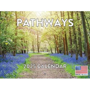 Tree Pathways Nature Calendar 2026 Forest Trees Monthly Wall Calender 12 Month | American Made In The USA
