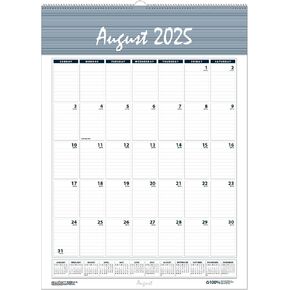 House of Doolittle 2025-2026 Monthly Wall Calendar, Academic, Bar Harbor, 12 x 17 Inches, August - July (HOD352-26)