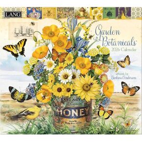 Lang Companies, Garden Botanicals 2026 Wall Calendar by Barbara Anderson, 13.4'' X 12'', 12-Month Calendar with Stapled Binding in Kuwait