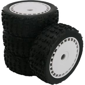 Buggy Rubber Tires Tyre 17mm Hex for Arrma 1/8 Talion 6S BLX,Typhon 6S BLX