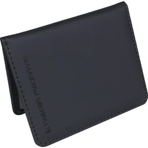 4 x 3 CDC Vaccine Card Holder Leather Vaccination Card Protector Sleeve Covid Card Cover for Business Travel(Grey)