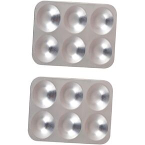 Nuobesty 2PCS Multi Aluminium Color Mixing Raneshing for Arties لوحات ملائمة ملائمة للألوان المائية والصباغية التي تمزجها بسهولة التنظيف وتخزينها للطلاب والمهنيين
