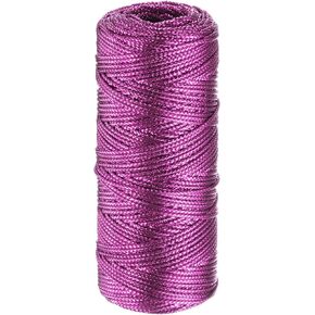 HARFINGTON 328 Feet/109 Yards Metallic Cord Copper Twine 1.5mm Thread String for Crafts Gift Wrapping Christmas Decoration Hanging Tag