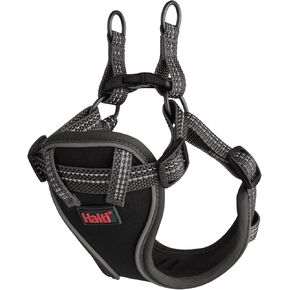HALTI Anatomy Puppy Harness - Provides Your Puppy Freedom of Movement for Comfortable Walking. Easy-Fitting with 4 Points of Adjustment. Suitable for Miniature Dog Breeds (Size X-Small, Grey)