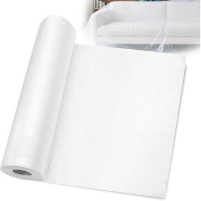 157.5" x 22 Yards Cushion Wrap Silk Film Waterproof, Cushion Wrap Silk Film Upholstery Cushion Wrap Easily Install Foam into Cushion Cover for Cushions, Packaging Wrap for Furniture Home Office Cover