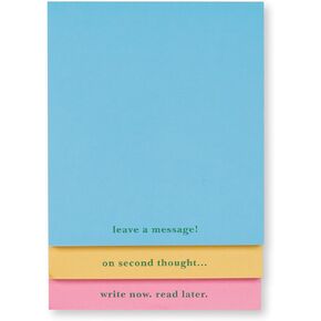 kate spade new york Stacked Notepad Assorted Sizes, Includes 3 Cute Notepads with 75 Sheets Each, Colorful Pads of Paper for Desk Notes, Painterly Bouquet