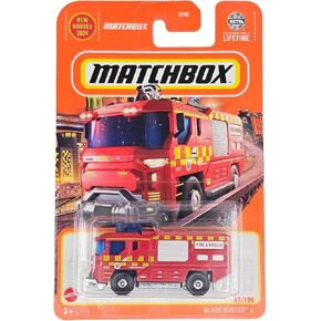 Matchbox Blaze Buster II Red Fire Engine 47/100 1:64 Scale Die-Cast