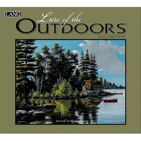 Lang Companies, Lure of the Outdoors 2026 Wall Calendar by Bill Saunders, 13.4'' X 12'', 12-Month Calendar with Stapled Binding