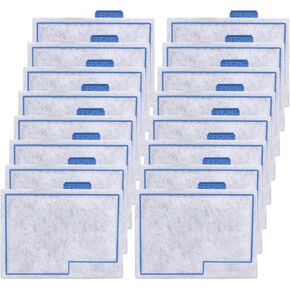 16 Pack Small Filter Cartridge Compatible with Aqueon, Aquarium Fish Tank Filter Cartridges Replacement for QuietFlow E Internal Power Filter Size 10 and Minibow Aquarium Filters Size 1/2.5/5 Gallon