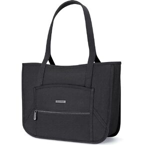 RAINYEAR Laptop Tote Bag for 13-14 Inch Laptop MacBook PC, Lightweight Protective Large Capacity Women Laptop Work Business Carrying Bag Briefcase, Black