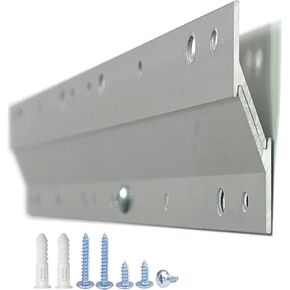 French Cleat Hanger 12 Inch - 2 Pack - Picture, Mirror, Whiteboard, Pallet or Panel Wall Mount Bracket - Z Bar Hanger Supports 40 lbs
