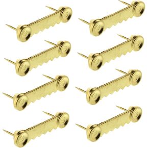 8pc Sawtooth Picture Hangers - Steel Picture Hanging Solutions Nail Less Push Pin Style, for Hanging Clock Paintings Artwork Frame Hooks – Made in Taiwan