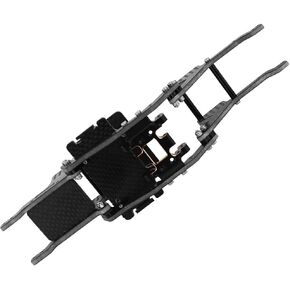 LCG Carbon Fiber Chassis Frame Kit with Brass Skid Plate for 1/18 RC Crawler Redcat Ascent-18 Upgrade Part