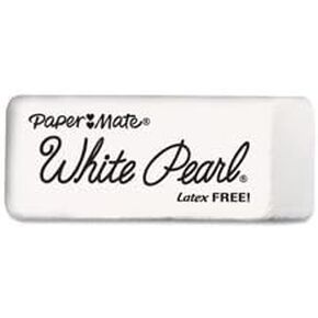 paper-mate White Pearl Eraser, 3/Pack