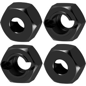 QUE-T Aluminium Wheel Hex Hub Adapter Upgrade for 1/18 HPI Venture HILUX RC Crawler Car (Red)