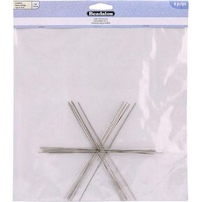 Beadalon Ornament Wire Form 6" 0.8mm Diameter 6/Pkg - Snowflake
