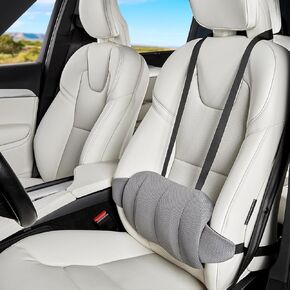 Lumbar Support Pillow for Car,Back Support for Car Seat Cushion,Adjustable Straps Securely Fixed Car Lumbar Support Pillow for Office Chair (Black)