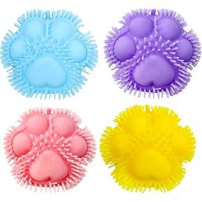 4pcs Taba Squishy Paw,Cat Paw Squishy Toys Cute Kawaii Squishies Sensory Mochi Toys Taba Handmade Soft Fidget Toys for Stress Relief Party Favors Soft Fidget Toys for Kids