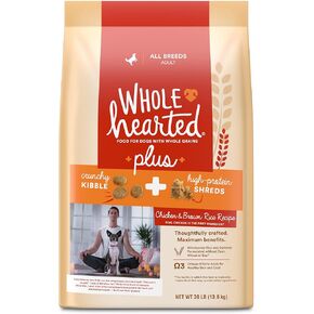 WholeHearted Plus Chicken & Brown Rice Recipe with Whole Grains Dry Dog Food 45 lbs.