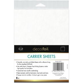 Deco Foil Carrier Sheets 6"X8.5"-8/Pkg