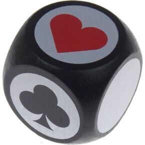 Black & White Trump Suit Marker Indicator with Large Pips for Euchre Bridge Pinochle and Other Card Games 1.6" (40mm)