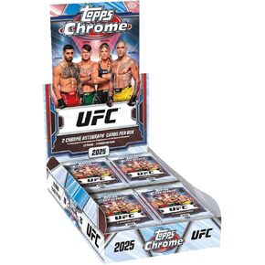 New 2025 Topps Chrome UFC MMA Hobby Box Trading Cards Guarantees 2 Autograph