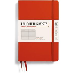 LEUCHTTURM1917 - Notebook Hardcover Paperback B6+ - 219 Numbered Pages for Writing and Journaling (Ink, Ruled)