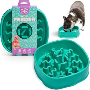 Yomp BetterFeeder Silicone Slow Feeder Dog Bowl – Interactive Puzzle Feeder, BPA & Phthalate Free, Non-Toxic, Non-Slip, Dishwasher-Safe, Pet-Safe Textured Design for Slow Feeding & Treats