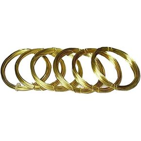 Assorted Sizes Red Brass Round Wire (26-24-22-20-18-16 Ga 10 Ft Each