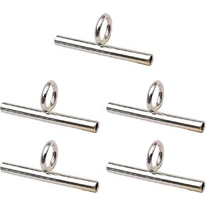5Pcs Silver Misright Brooch to Necklace Converter Adjustable Necklace Brooch Connector DIY Jewelry Making Jewelry Accessory Converter, Jewelry Making Kits