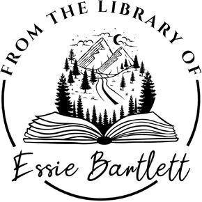 Ex Libris Personalized Monogram Rubber Self-Inking Wood Handle Library Stamp (Sun)