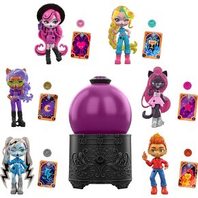 Monster High Potions Crystal Ball Mini Dolls ، شخصيات ذات 3 بوصات مفاجأة مع الكشف عن الماء ، والسحر وبطاقة ثروة (قد تختلف الشخصيات)