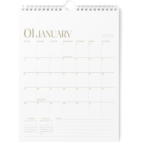 Karto Wall Calendar 2025-2026 - Vertical 11x17 inch July 2025 to December 2026 - Boost Your Productivity and Easy Planning with the Aesthetic Monthly Calendar - Stylish