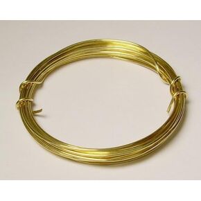 16 Ga Red Brass Jewelry Wire 3 Oz 27 Ft. Coil (Soft) Solid Wire