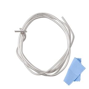 Beadthoven 24 Guage 925 Sterling Silver Wire for Jewelry Making 0.5mm Round Jewelry Wire Dead Soft Memory Wire with Polishing Cloth for DIY Jewelry Making Craft Wire 3.3FT