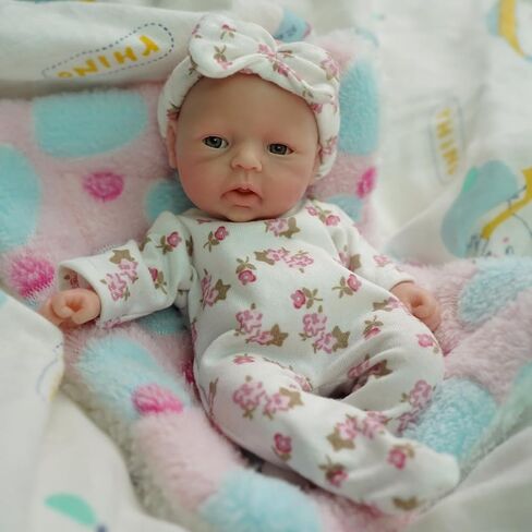Mire & Mire Reborn Baby Baby Dolls 7 بوصة فتاة صغيرة سيليكون طفل واقعية طفل دمى السيليكون كامل الجسم in Kuwait