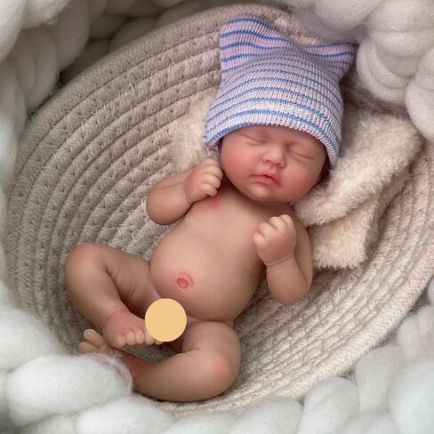 Mire & Mire Reborn Baby Baby Dolls 7 بوصة فتاة صغيرة سيليكون طفل واقعية طفل دمى السيليكون كامل الجسم in Kuwait