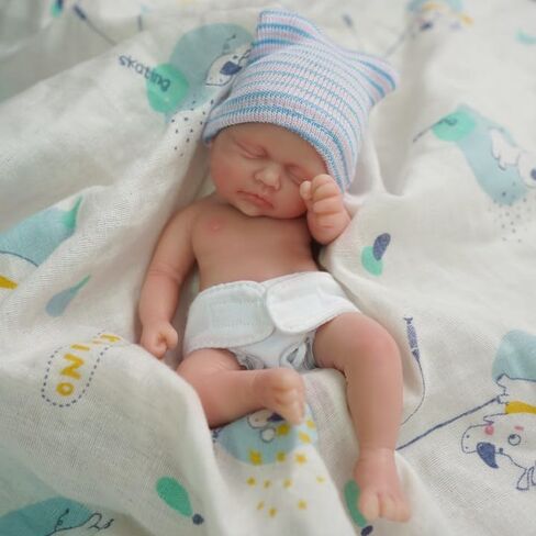 Mire & Mire Reborn Baby Baby Dolls 7 بوصة فتاة صغيرة سيليكون طفل واقعية طفل دمى السيليكون كامل الجسم in Kuwait