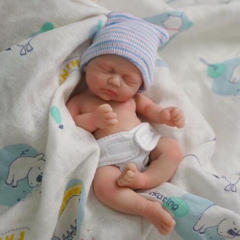 Mire & Mire Reborn Baby Baby Dolls 7 بوصة فتاة صغيرة سيليكون طفل واقعية طفل دمى السيليكون كامل الجسم in Kuwait